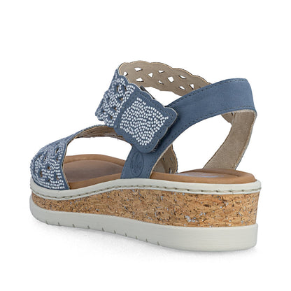 Rieker Lisa V4150-14 Blue Sandal