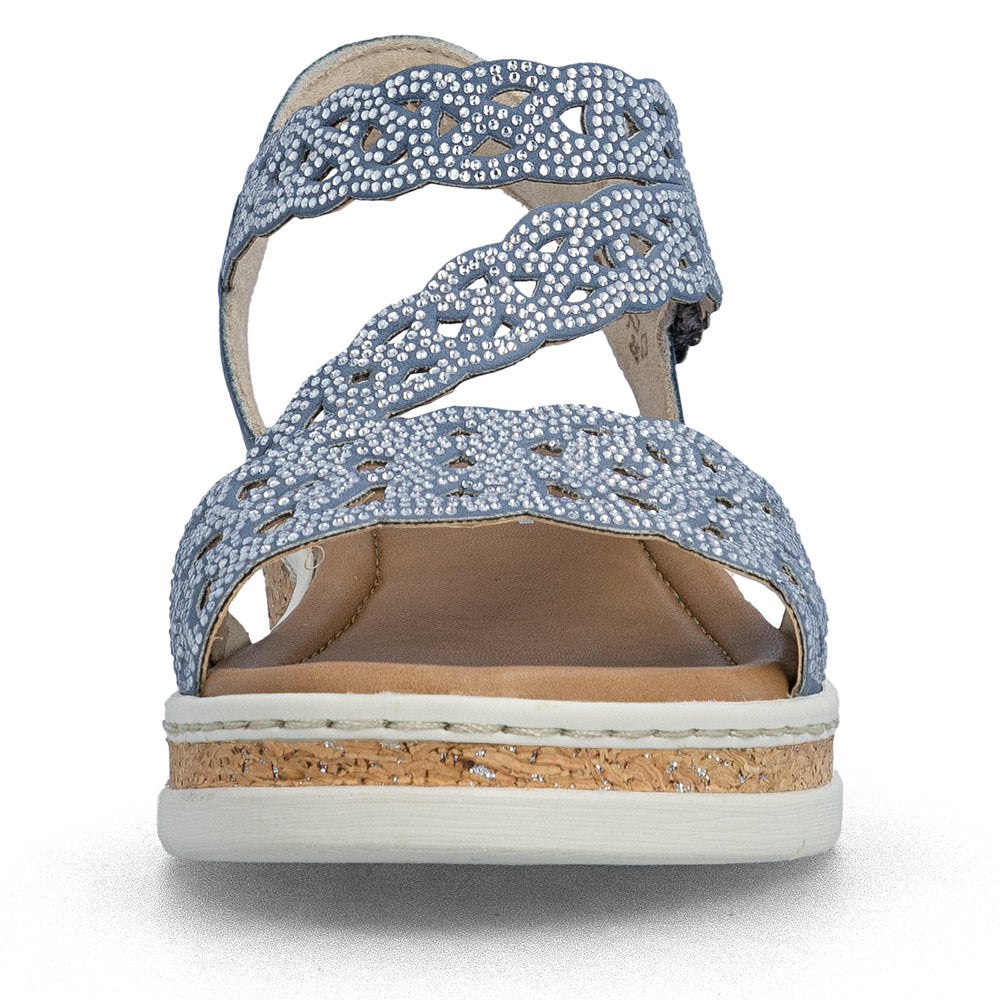 Rieker Lisa V4150-14 Blue Sandal