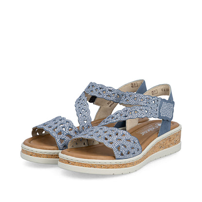 Rieker Lisa V4150-14 Blue Sandal