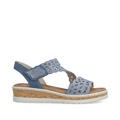 Rieker Lisa V4150-14 Blue Sandal