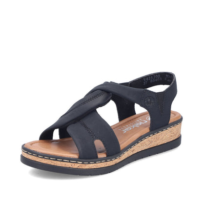 Rieker Lisa V4161-00 Black Sandal