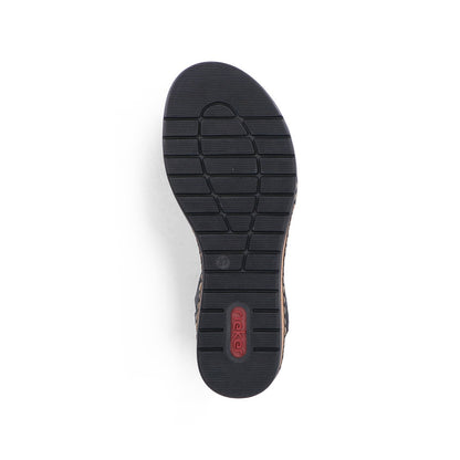Rieker Lisa V4161-00 Black Sandal