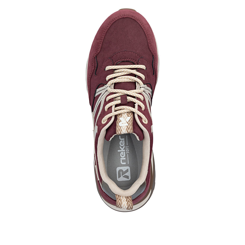 Rieker Akilah W2501-35 Bordeaux Sneaker