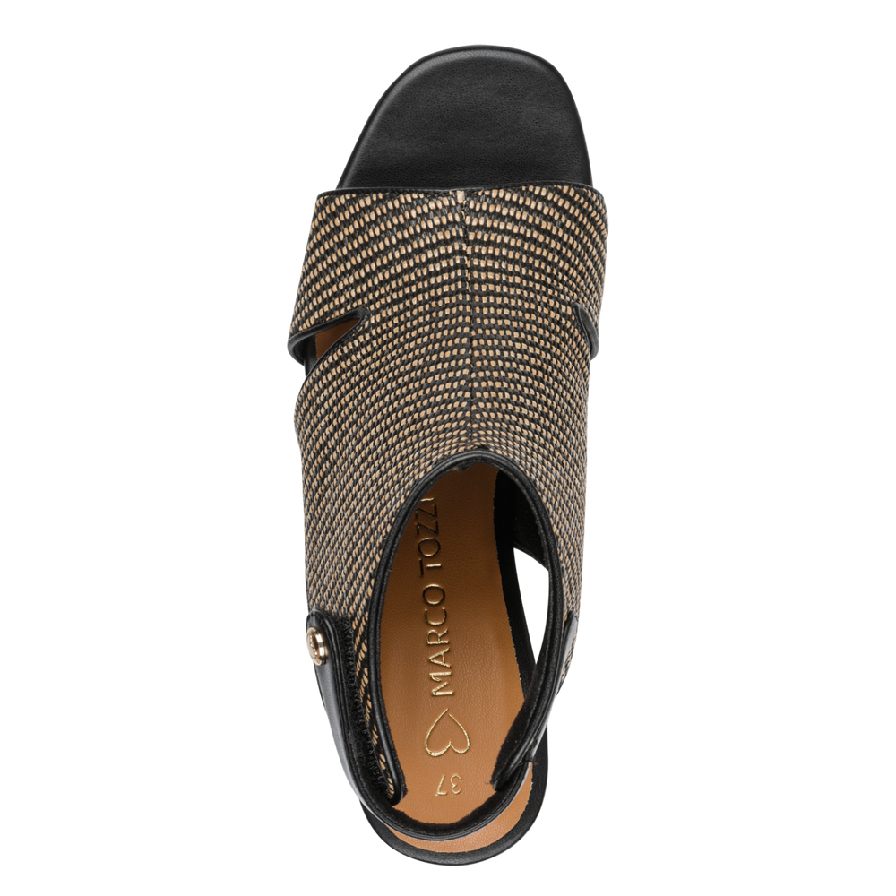 Marco Tozzi Raffia Gladiator Style Sandal