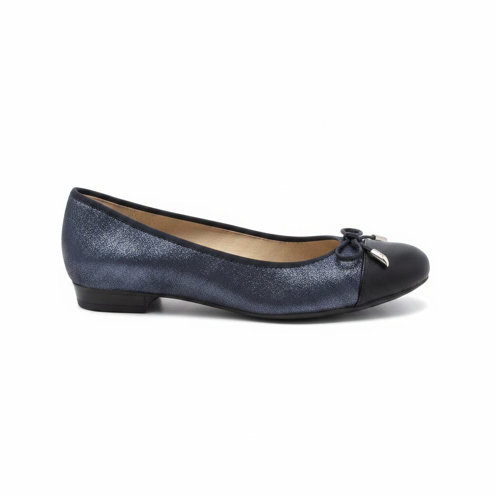 Ara Bari Bow Trim Low Heel Pump