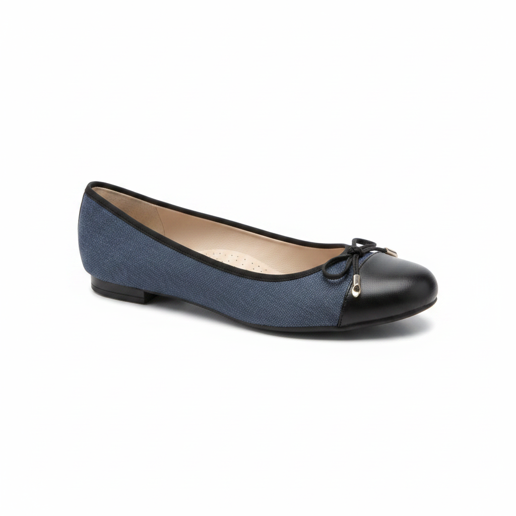 Ara Bari Bow Trim Low Heel Pump