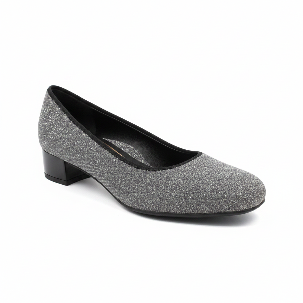 Ara Graz Metallic Twinkle  Low Heel Court Shoe