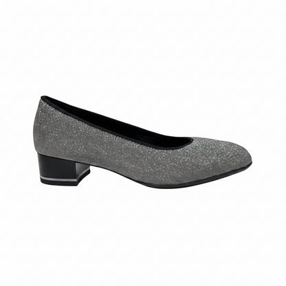Ara Graz Metallic Twinkle  Low Heel Court Shoe