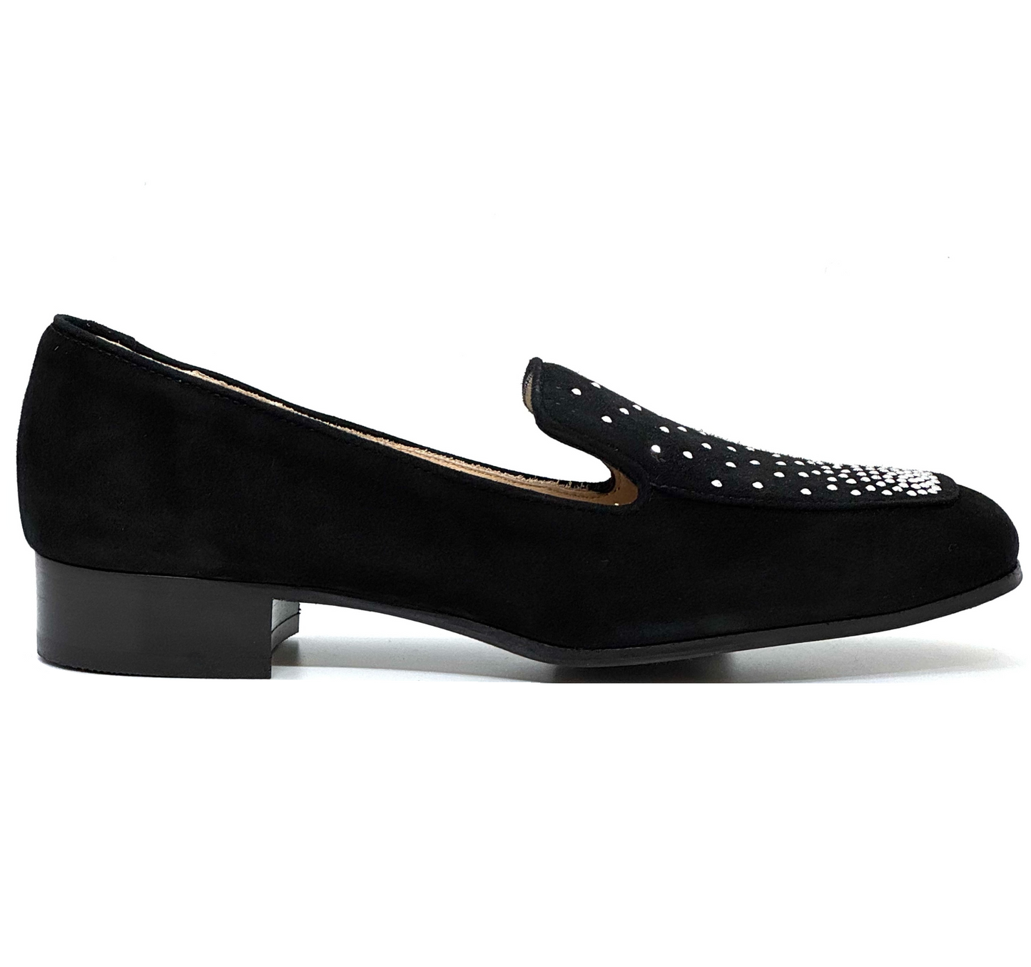 Myla Low Heel Loafer With Stud Trim