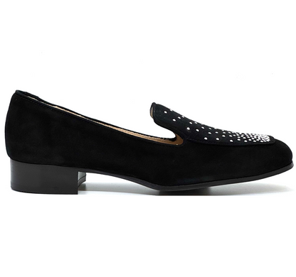 Myla Low Heel Loafer With Stud Trim