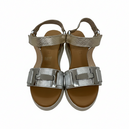 Oh! My Sandals Ladies Multi Metallic Champagne Trend Sandal
