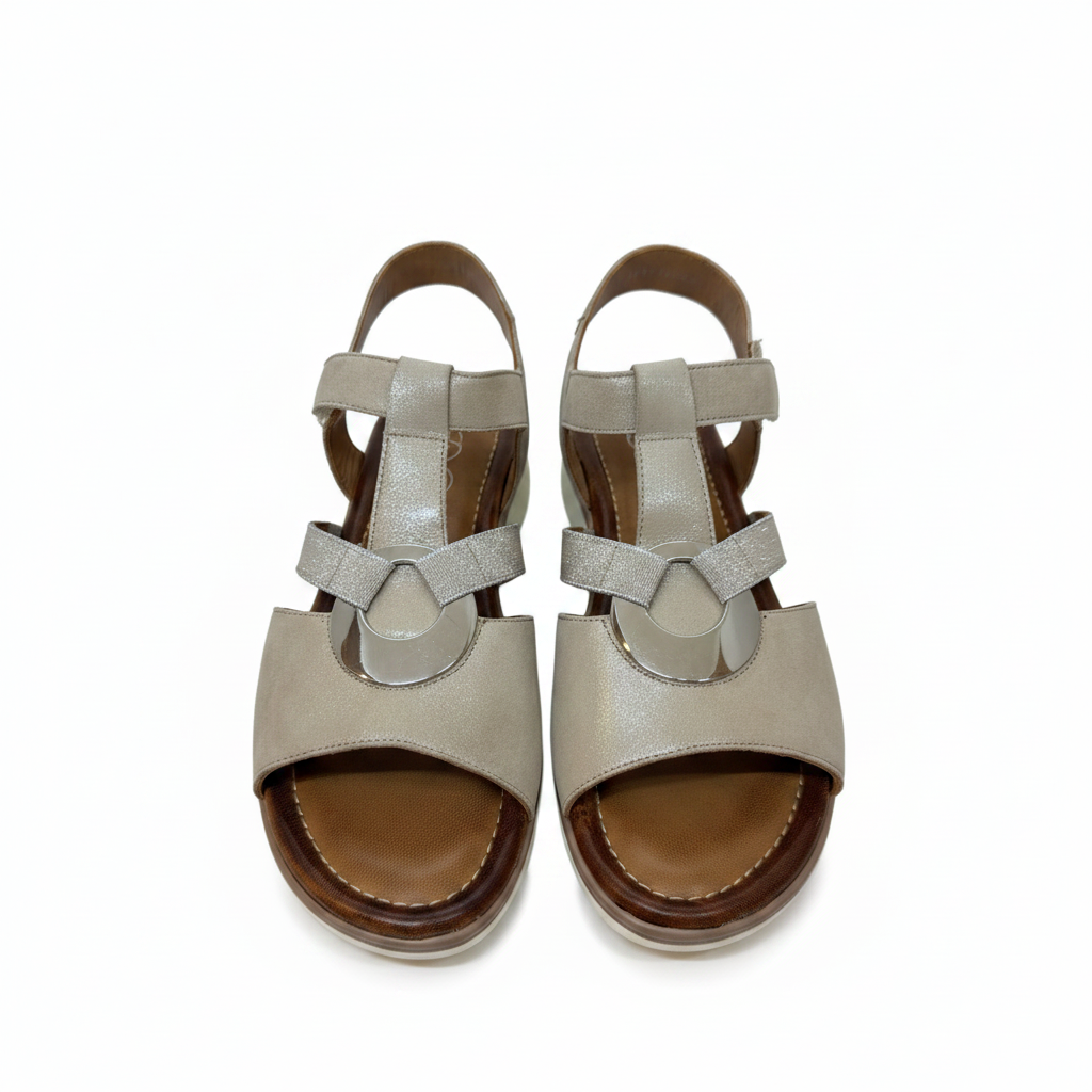 Ara Kreta Disc Trim Elastic And Adjustable Strap Sandal