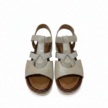 Ara Kreta Disc Trim Elastic And Adjustable Strap Sandal