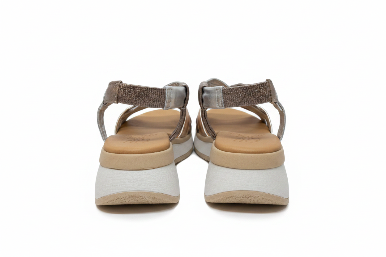 Oh! My Sandals Super Soft Multi Metallic Sandal