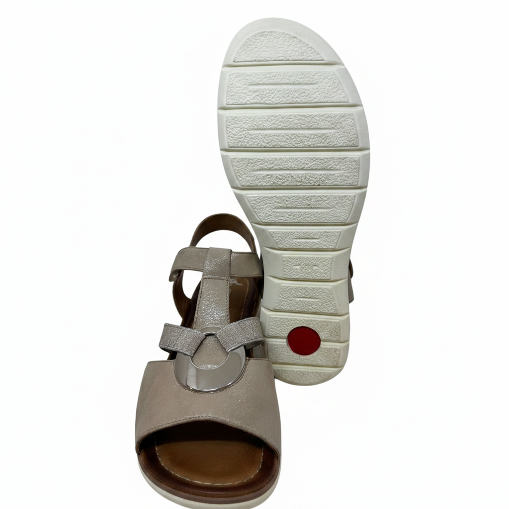 Ara Kreta Disc Trim Elastic And Adjustable Strap Sandal