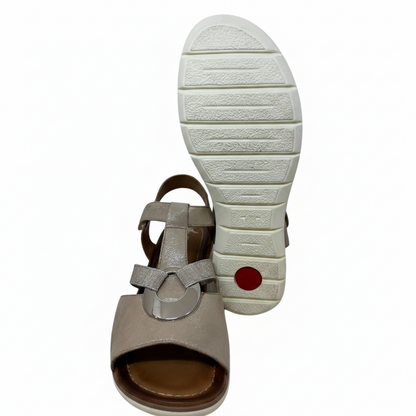 Ara Kreta Disc Trim Elastic And Adjustable Strap Sandal
