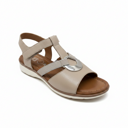 Ara Kreta Disc Trim Elastic And Adjustable Strap Sandal