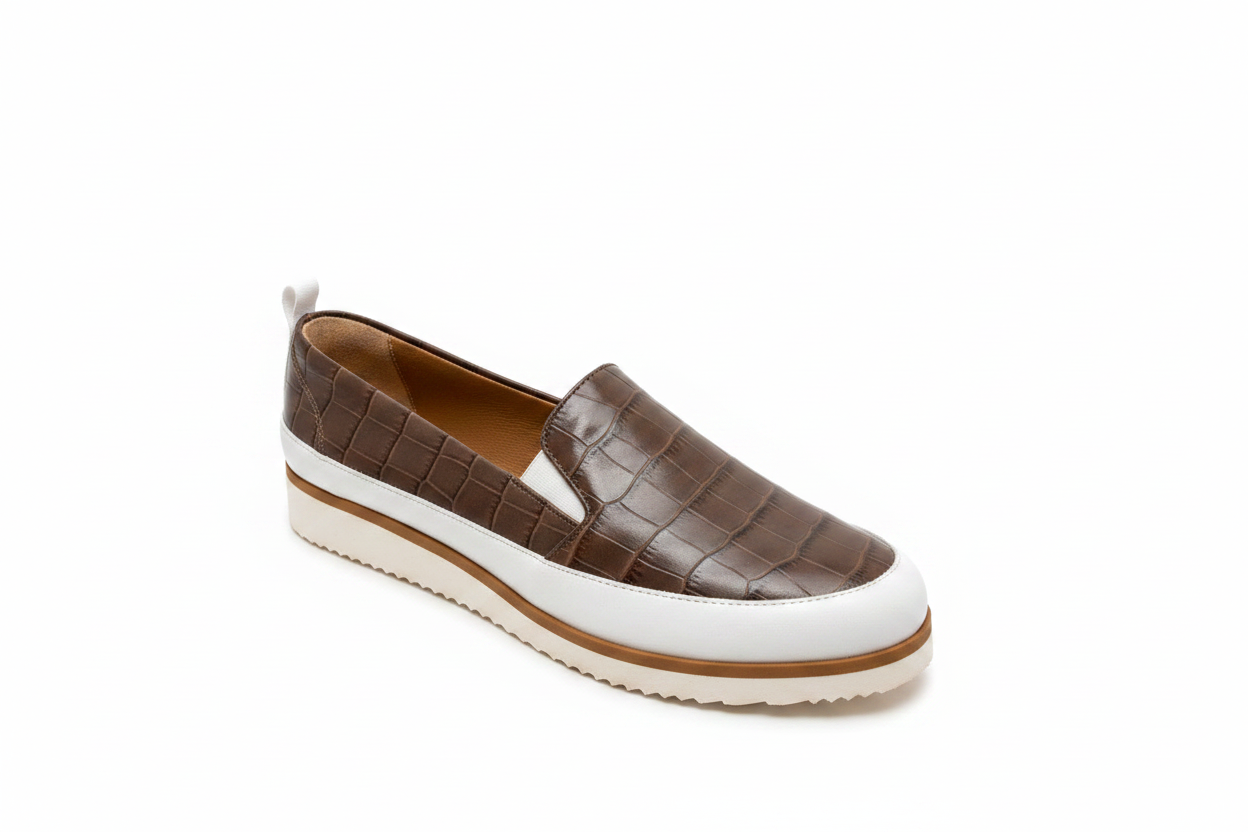 HB Ladies Soft Elastic Back Moccasin - background removed 4