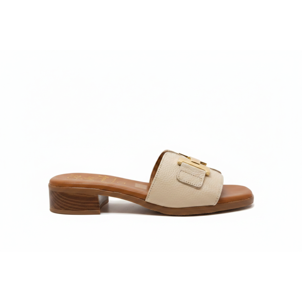 Oh! My Sandals Ladies H Trim Leather Slider
