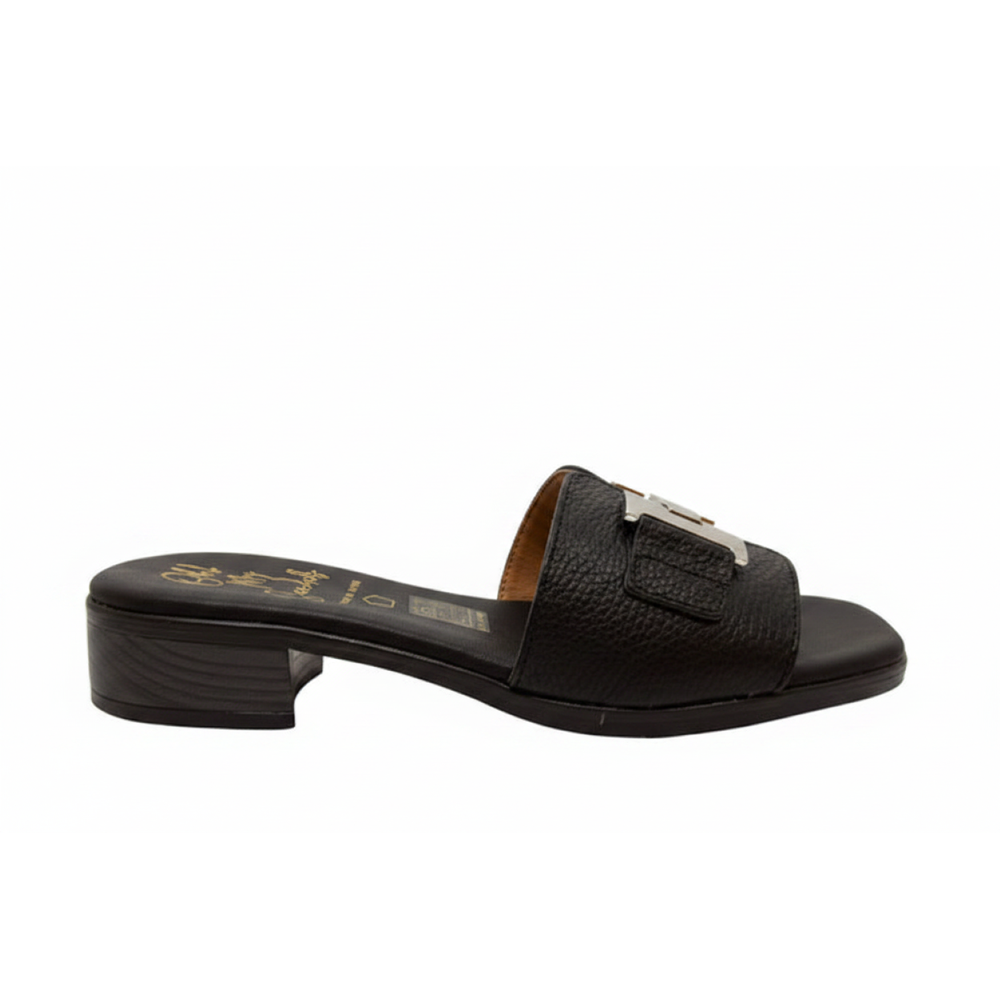 Oh! My Sandals Ladies H Trim Leather Slider