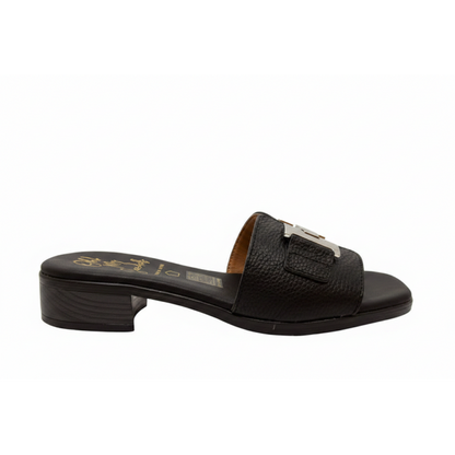 Oh! My Sandals Ladies H Trim Leather Slider