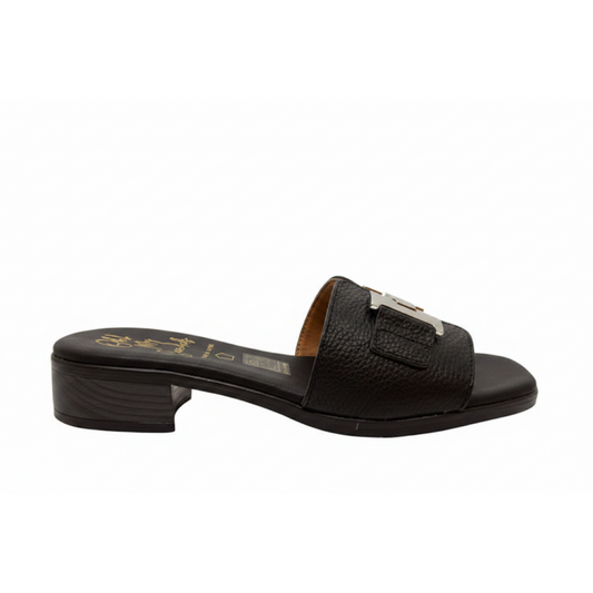Oh! My Sandals Ladies H Trim Leather Slider