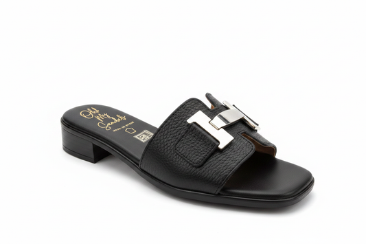Oh! My Sandals Ladies H Trim Leather Slider