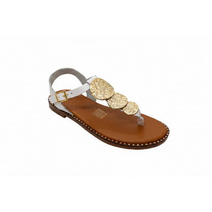 Oh! My Sandals Gold Disc Centurion Sandal
