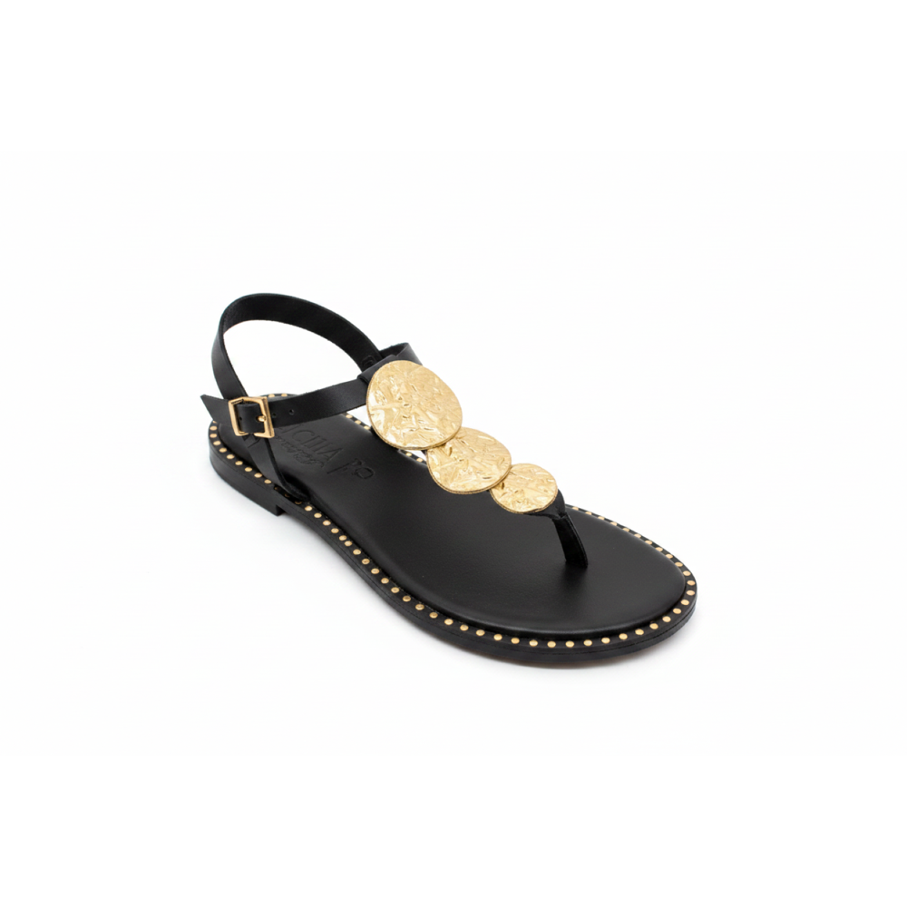 Oh! My Sandals Gold Disc Centurion Sandal