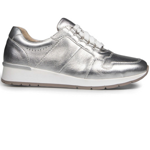 Metallic grey shoes for 2025 ladies