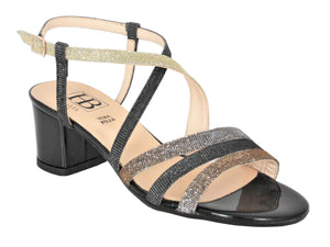 Low Heel Strappy Evening Sandal