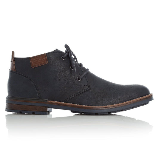 Rieker Mens Lace Up Chukka Boot Navy