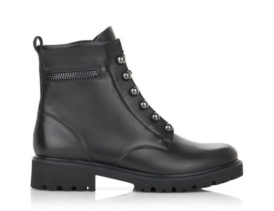 Remonte Ladies Faux Lace Up Chunky Ankle Boot