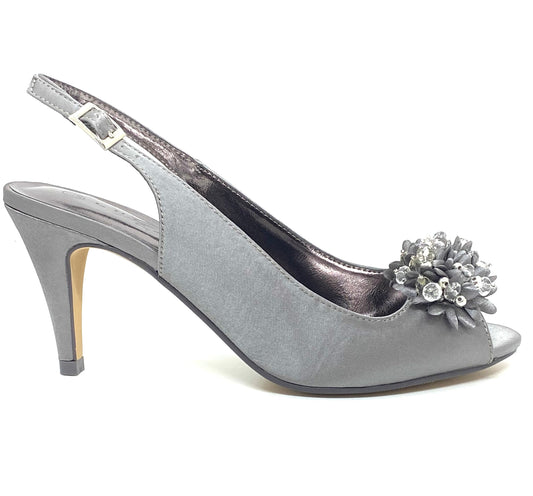 Lunar Sabrina Ladies Satin Sling Back Shoe