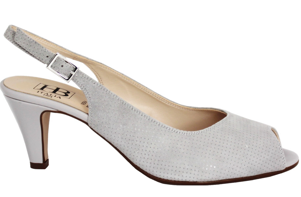 Savannah Mid Heel Slingback Peep Toe Sandal Hobson Shoes