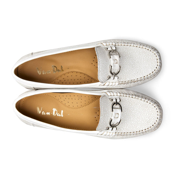 Van Dal Ladies Bliss Loafer Feature Print White