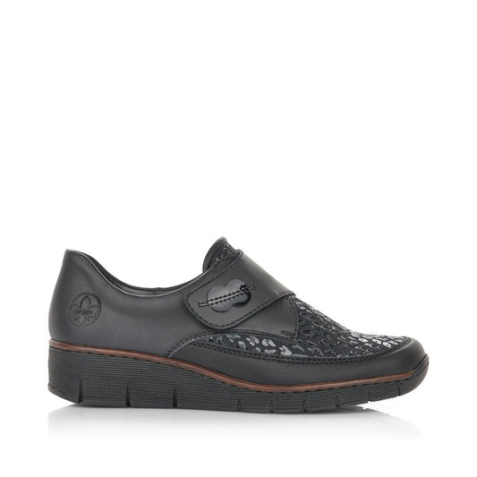 Rieker Ladies Wide Fit Velcro Shoe
