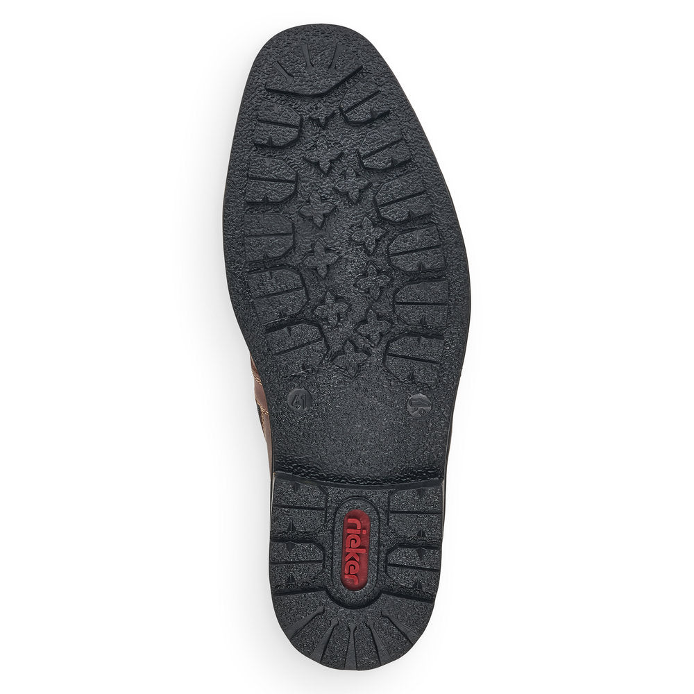 Rieker Men's Lace Up Ankle Boot Contrast Heel