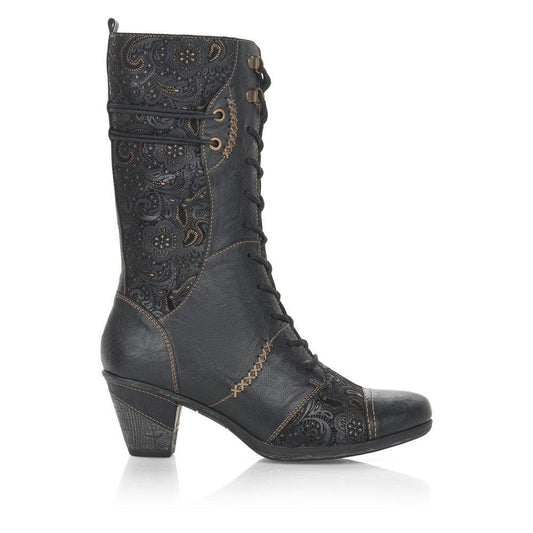 Remonte ladies Mid Calf Heeled Boot