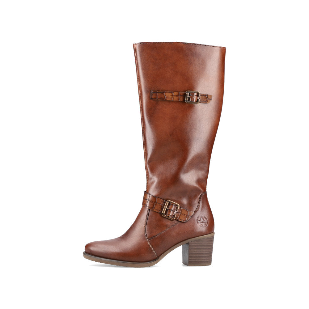 Rieker Ladies Full Length Block Heel Boot