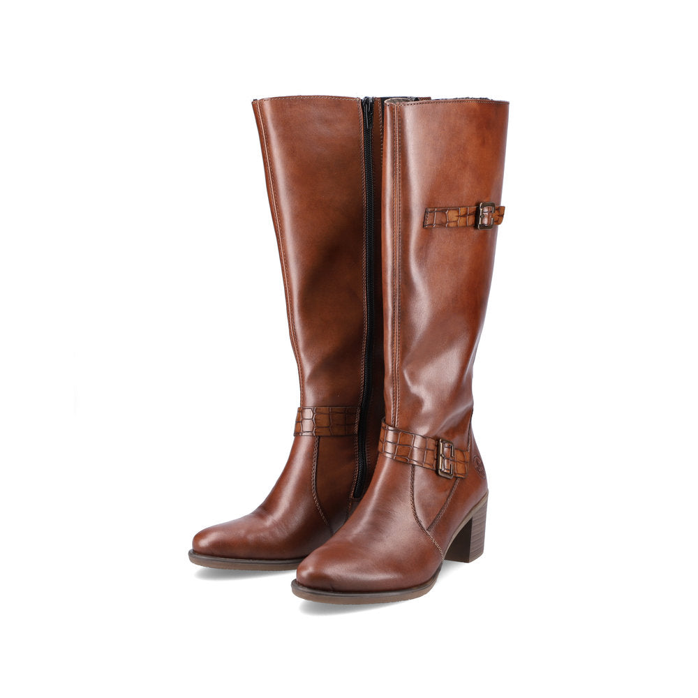 Rieker Ladies Full Length Block Heel Boot