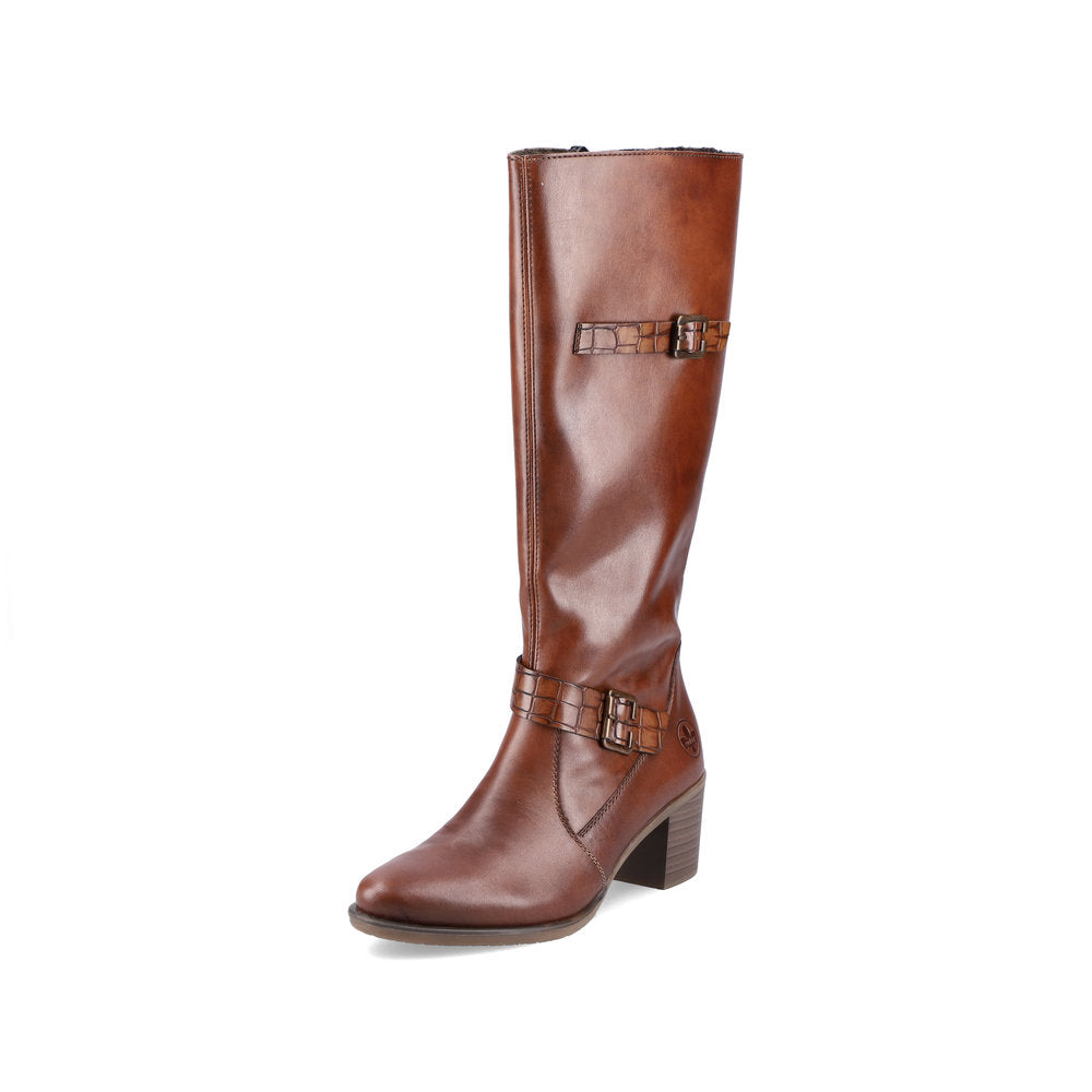 Rieker Ladies Full Length Block Heel Boot
