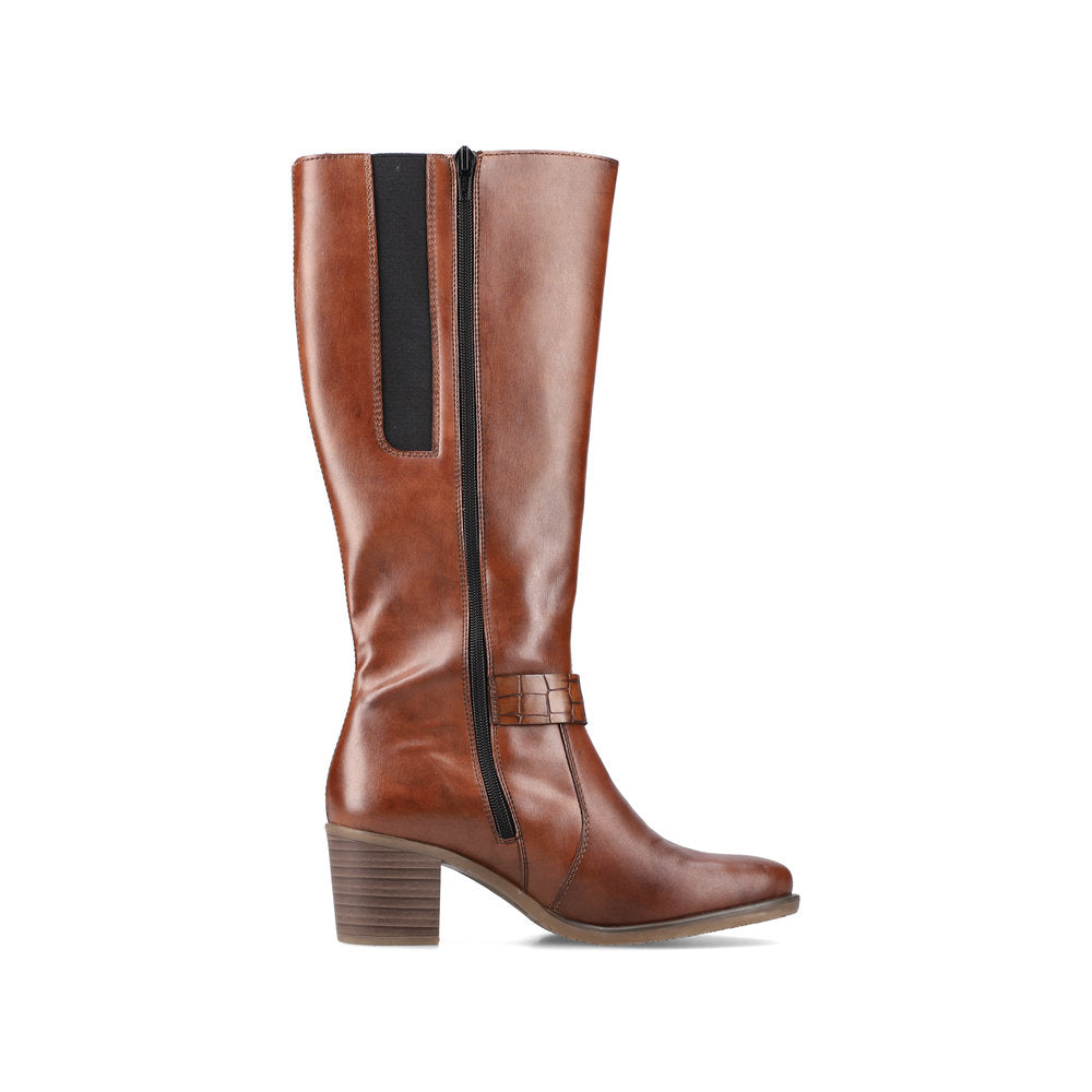 Rieker Ladies Full Length Block Heel Boot