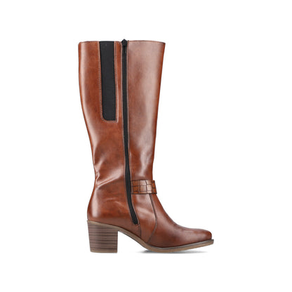 Rieker Ladies Full Length Block Heel Boot