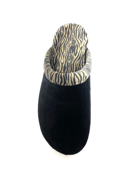 Rohde Ladies Zebra Print Backless Slipper