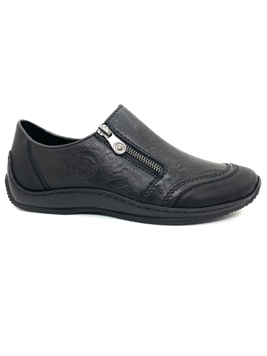 Rieker Ladies Zip Sided Shoe