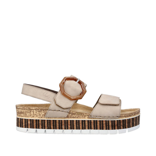 Rieker Ladies Cork Trim Sandal