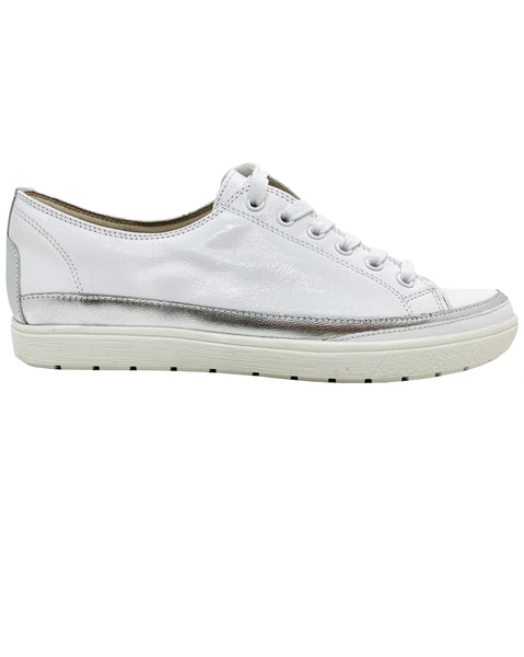 Caprice Ladies Lace Up Patent Sneaker