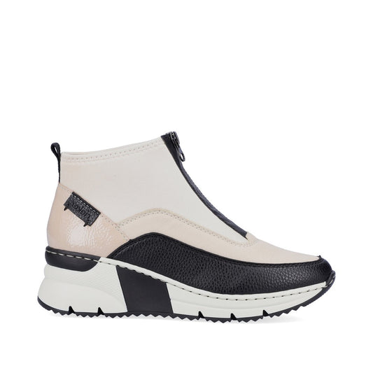 Rieker Ladies Zip Front Ankle Boot