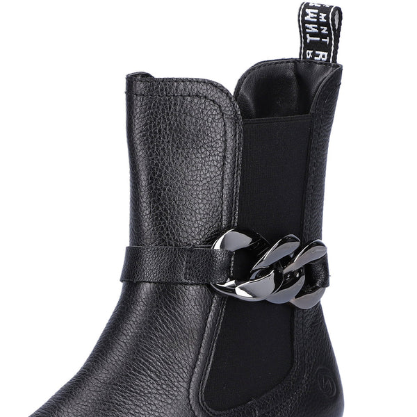 Remonte Ladies Chain Trim Ankle Boot